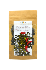 PRAŻONE PESTKI DYNI SŁODZONE KSYLITOLEM Z CHILI BEZGLUTENOWE 100 g - PIĘĆ PRZEMIAN
