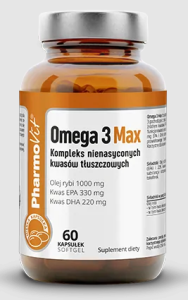 OMEGA 3 MAX BEZGLUTENOWE 60 KAPSUŁEK - PHARMOVIT (CLEAN LABEL)