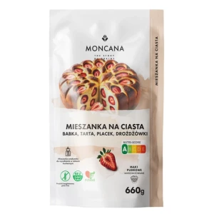 UNIWERSALNA MIESZANKA MĄK NA CIASTA BEZGLUTENOWA 660g - MONCANA
