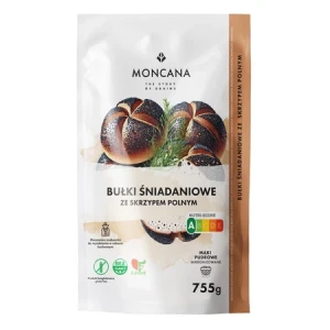 MĄKA NA BUŁKI BEZGLUTENOWE ŚNIADANIOWE ZE SKRZYPEM POLNYM 760g - MONCANA