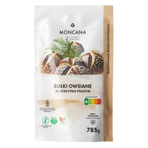 MĄKA NA BUŁKI OWSIANE ZE SKRZYPEM POLNYM BEZGLUTENOWA 785g - MONCANA