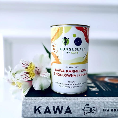 KAWA KARMELOWA Z SOPLÓWKĄ I CHAGĄ 100g - FUNGUSLAB