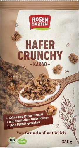 CRUNCHY OWSIANE Z KAKAO BIO 350 g - ROSENGARTEN