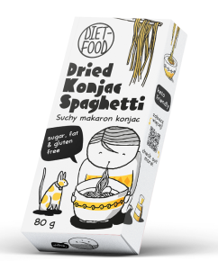 Makaron Suchy (konjac) Spaghetti Bezglutenowy 80 g - Diet-food