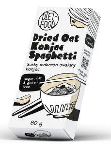 Makaron Suchy (konjac – Owies) Spaghetti Bezglutenowy 80 g - Diet-food
