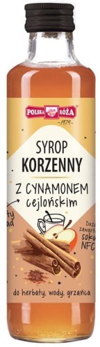 SYROP KORZENNY Z CYNAMONEM CEJLOŃSKIM 250 ml - POLSKA RÓŻA