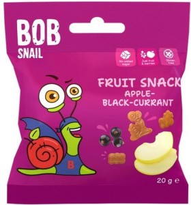 PRZEKĄSKA JABŁKO-CZARNA PORZECZKA 20g - BOB SNAIL