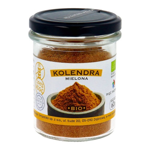 KOLENDRA MIELONA BEZGLUTENOWA BIO 60 g - PIĘĆ PRZEMIAN