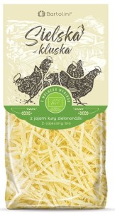 MAKARON Z JAJAMI OD KUR ZIELONONÓŻEK KRAJANKA BIO 250g - BARTOLINI