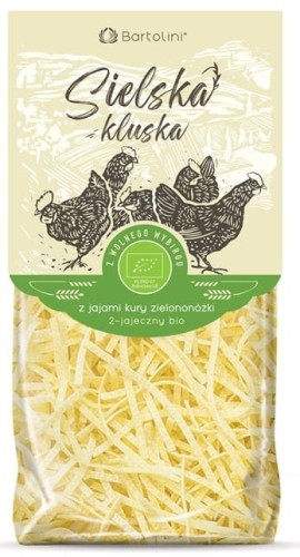 MAKARON Z JAJAMI OD KUR ZIELONONÓŻEK KRAJANKA BIO 250g - BARTOLINI