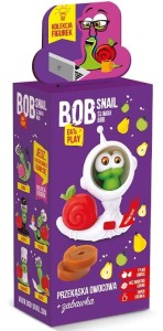 PRZEKĄSKA JABŁKO-GRUSZKA Z ZABAWKĄ 20 g - BOB SNAIL