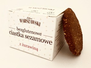 CIASTKA SEZAMOWE Z ŻURAWINĄ BEZGLUTENOWE 150 g - BATON WARSZAWSKI