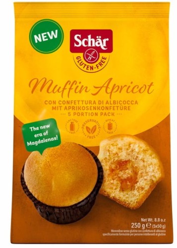 BABECZKI MORELOWE BEZGLUTENOWE MUFFIN APRICOT 250 g - SCHAR