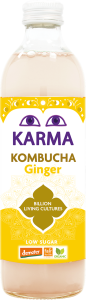 KOMBUCHA Z IMBIREM NISKA ZAWARTOŚĆ CUKRÓW FAIR FOR LIFE DEMETER BIO 500 ml - KARMA KOMBUCHA
