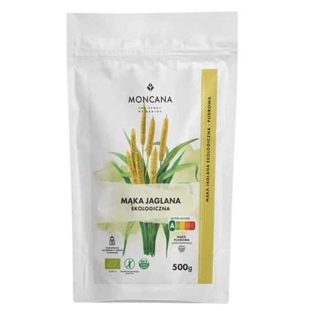 MĄKA JAGLANA BEZGLUTENOWA BIO 500g - MONCANA