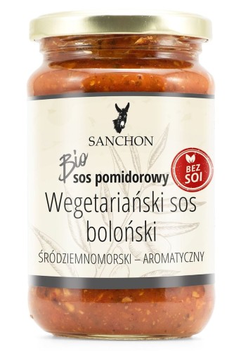SOS BOLOŃSKI WEGAŃSKI BEZGLUTENOWY BIO 330 ml - SANCHON