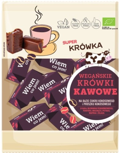 KRÓWKI KAWOWE BEZMLECZNE BEZGLUTENOWE BIO 150 g - ME GUSTO (SUPER KRÓWKA)