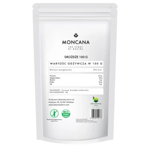 DROŻDŻE SUSZONE PIEKARNICZE BEZGLUTENOWE 100g - MONCANA