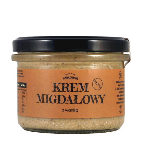 KREM MIGDAŁOWY Z WANILIĄ KETO BEZGLUTENOWY 190 g - BATON WARSZAWSKI