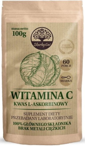 WITAMINA C Z KAPUSTY KWAS L-ASKORBINOWY 100 g - SKARBY GAI
