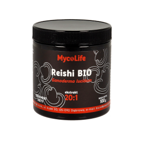 REISHI BEZGLUTENOWE BIO 100 g - MYCOLIFE