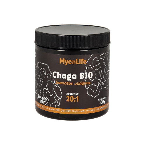 CHAGA BEZGLUTENOWA BIO 100 g - MYCOLIFE