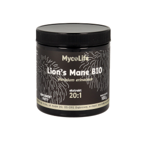 SOPLÓWKA JEŻOWATA LION`S MANE BEZGLUTENOWA BIO 100 g - MYCOLIFE