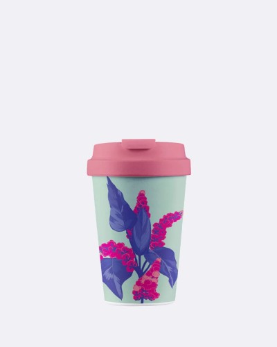 KUBEK PODRÓŻNY Z TWORZYWA PLA HIACYNT 350 ml - CHIC-MIC