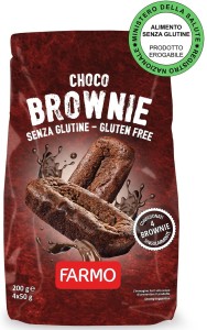CIASTECZKA BROWNIE CZEKOLADOWE BEZGLUTENOWE 200 g - FARMO