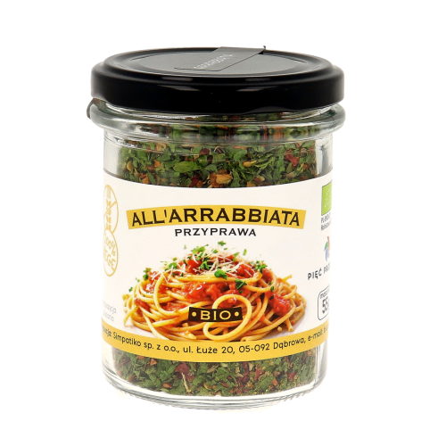 PRZYPRAWA ALL ARRABBIATA BEZGLUTENOWA BIO 55 g - PIĘĆ PRZEMIAN