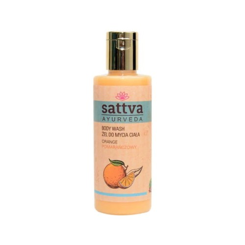 ŻEL DO MYCIA CIAŁA POMARAŃCZOWY 210 ml - SATTVA (AYURVEDA)
