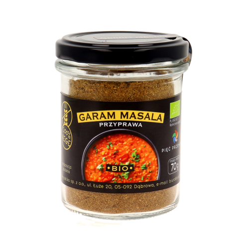 GARAM MASALA BEZGLUTENOWA BIO 70 g - PIĘĆ PRZEMIAN