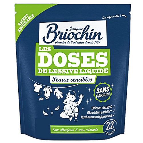 KAPSUŁKI DO PRANIA DLA SKÓRY WRAŻLIWEJ (22 szt.) - BRIOCHIN
