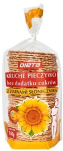 PIECZYWO CHRUPKIE ZE SŁONECZNIKIEM 100g - DIETA