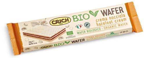 WAFELKI Z KREMEM Z ORZECHÓW LASKOWYCH BIO 125 g - CRICH