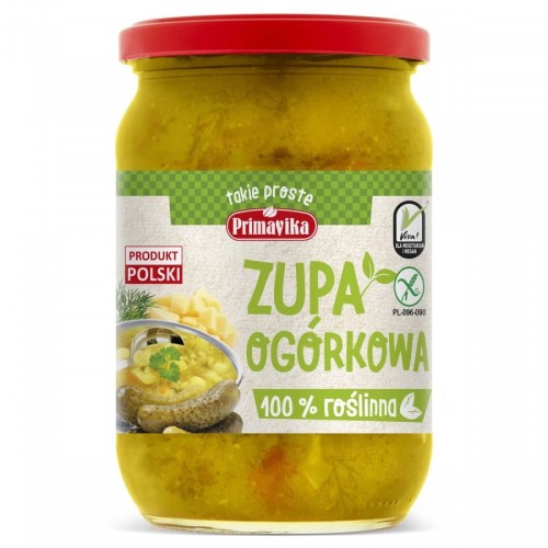 ZUPA OGÓRKOWA WEGAŃSKA  BEZGLUTENOWA 740 g - PRIMAVIKA