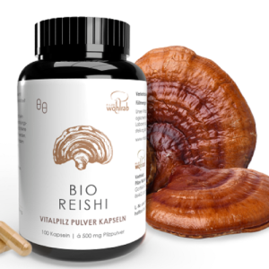 Grzyby Reishi (Lakownica Lśniąca) Bio 100 Kapsułek (500 mg) - Pilze Wohlrab