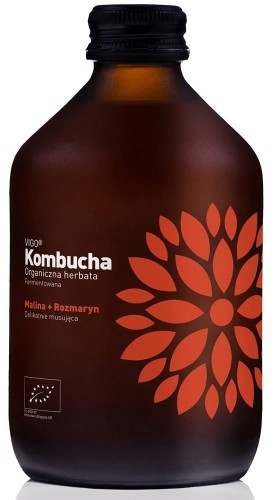 KOMBUCHA MALINA I ROZMARYN BIO 330 ml - VIGO