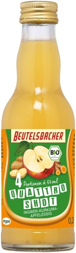 SHOT NA ODPORNOŚĆ JABŁKO - IMBIR - KURKUMA - ACEROLA BIO 200 ml - BEUTELSBACHER
