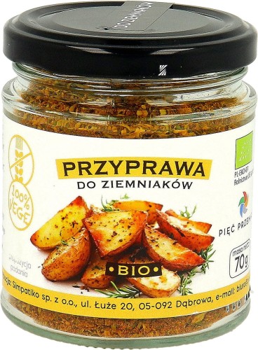 PPRZYPRAWA DO ZIEMNIAKÓW BEZGLUTENOWA BIO 70 g - PIĘĆ PRZEMIAN