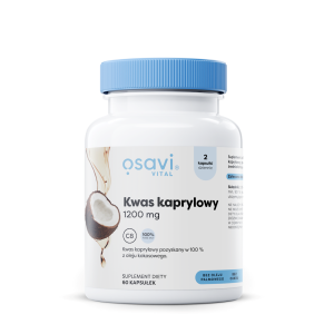 KWAS KAPRYLOWY (1200 mg) BEZGLUTENOWY 60 KAPSUŁEK - OSAVI