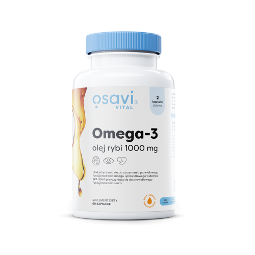 OMEGA-3 (1000 mg) BEZGLUTENOWA 60 KAPSUŁEK - OSAVI
