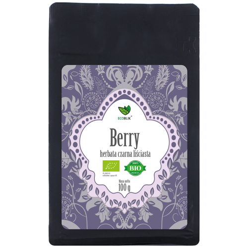 HERBATA CZARNA LIŚCIASTA OWOCE LEŚNE BIO 100 g - ECOBLIK