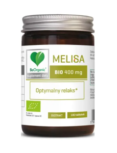MELISA EKSTRAKT BIO (400 mg) 100 TABLETEK - BE ORGANIC