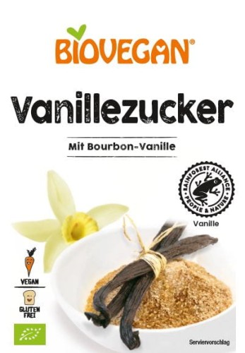 CUKIER WANILIOWY BEZGLUTENOWY BIO (4 x 8 g) 32 g - BIO VEGAN