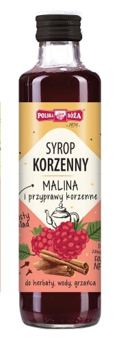 SYROP KORZENNY Z MALINAMI 250 ml - POLSKA RÓŻA