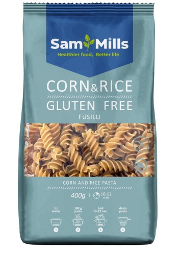 MAKARON KUKURYDZIANO-RYŻOWY ŚWIDER BEZGLUTENOWY 400 g - SAM MILLS