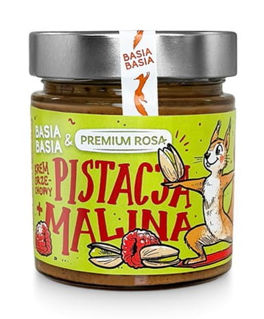 KREM ORZECHOWY Z PISTACJI I MALIN BASIA BASIA 195g  - ALPI HUMMUS