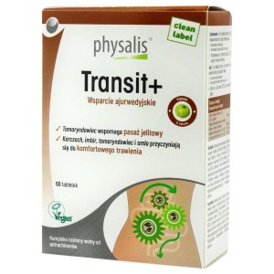 TABLETKI NA WSPARCIE PRACY JELIT (TRANSIT+) 60 szt. - PHYSALIS