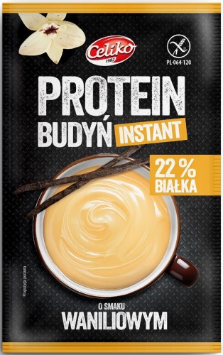 BUDYŃ PROTEINOWY O SMAKU WANILIOWYM BEZGLUTENOWY 40 g - CELIKO